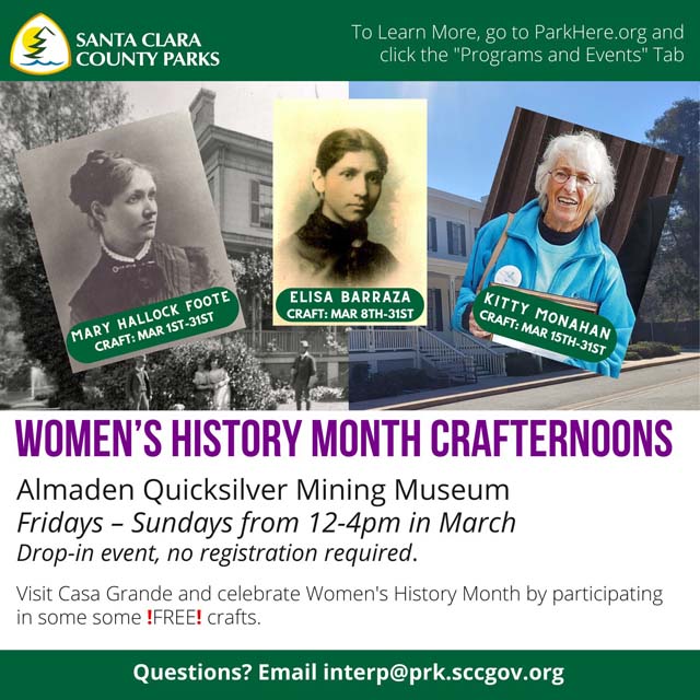 Women's History Month Crafternoons at the Casa Grande, 3/24