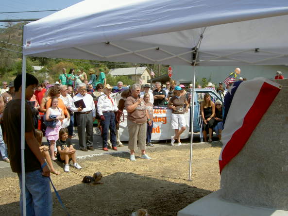 New Almaden Day 8/8/07, Page 3: Pat Tillman Memorial Dedication