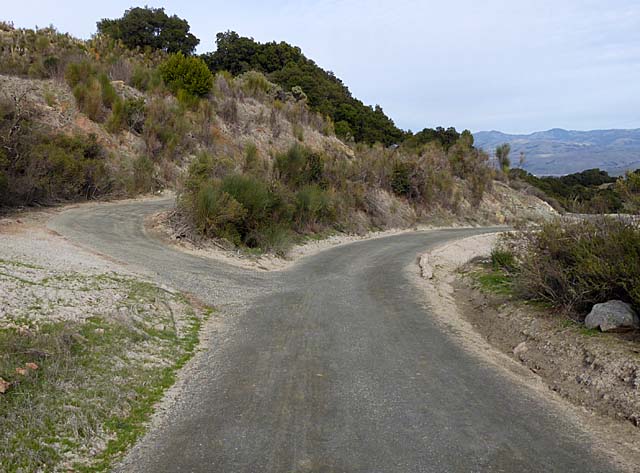 Castillero Trail after Calcine Roads Project, 1/21/18