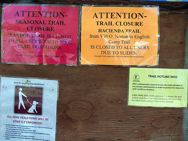Trail closures